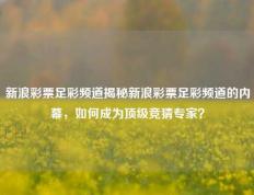 新浪彩票足彩频道揭秘新浪彩票足彩频道的内幕，如何成为顶级竞猜专家？