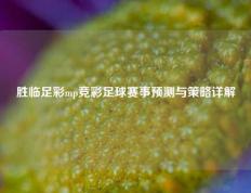 胜临足彩mp竞彩足球赛事预测与策略详解