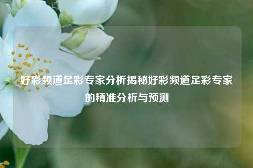 好彩频道足彩专家分析揭秘好彩频道足彩专家的精准分析与预测